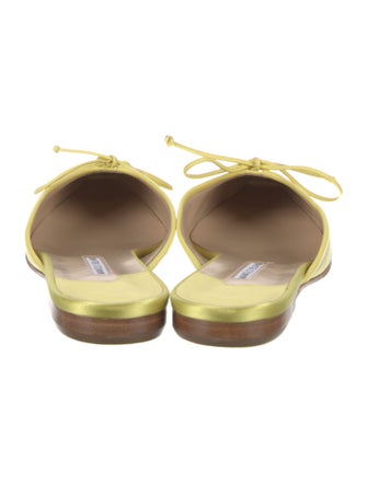 Manolo Blahnik Satin Mules