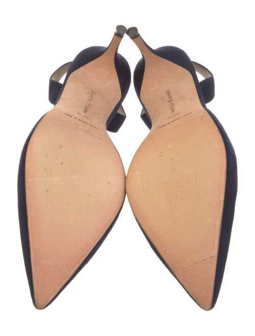 Manolo Blahnik Suede Slingback Pumps