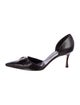 Manolo Blahnik Leather D'Orsay Pumps