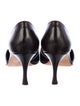 Manolo Blahnik Leather D'Orsay Pumps