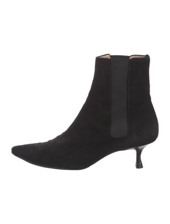 Manolo Blahnik Suede Chelsea Boots