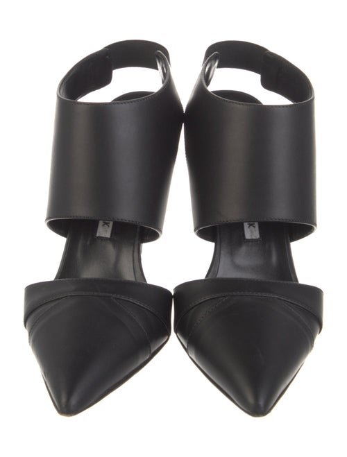 Manolo Blahnik Leather Slingback Pumps