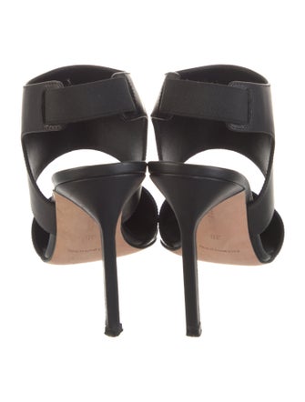 Manolo Blahnik Leather Slingback Pumps