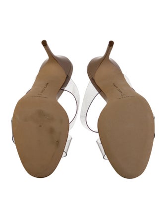 Manolo Blahnik Leather Slides