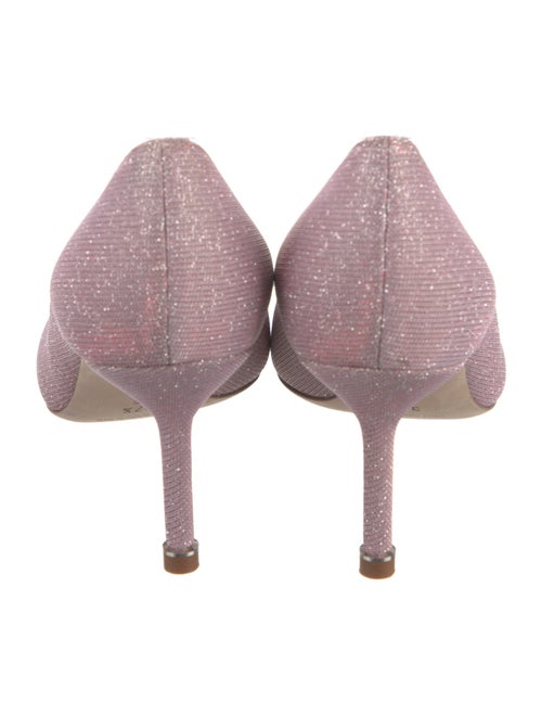 Manolo Blahnik Glitter Crystal Embellishments Pumps