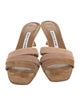 Manolo Blahnik Suede Slides