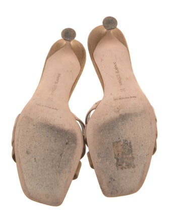 Manolo Blahnik Suede Slides