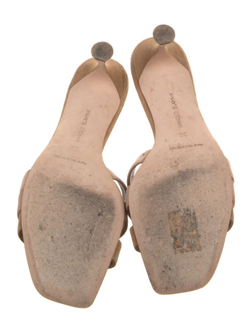 Manolo Blahnik Suede Slides