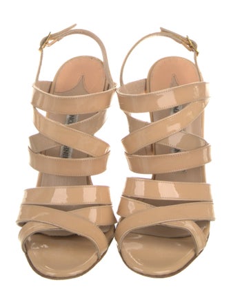 Manolo Blahnik Leather Gladiator Sandals