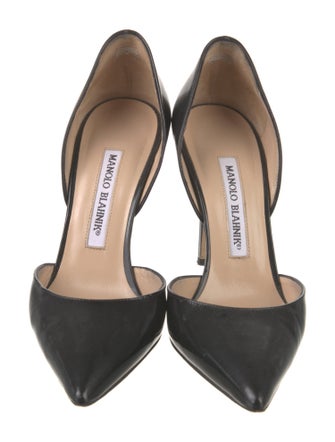 Manolo Blahnik Patent Leather D'Orsay Pumps