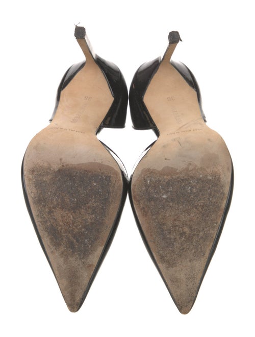 Manolo Blahnik Patent Leather D'Orsay Pumps