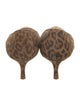 Manolo Blahnik Suede Animal Print Pumps