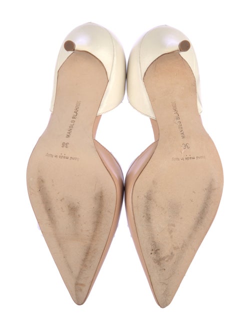 Manolo Blahnik Leather D'Orsay Pumps