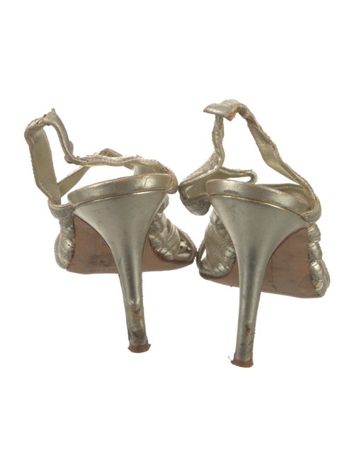 Manolo Blahnik Leather Slingback Sandals