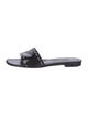 Manolo Blahnik Patent Leather Slides