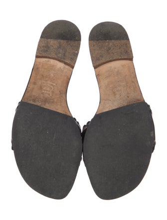 Manolo Blahnik Patent Leather Slides