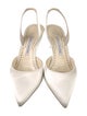 Manolo Blahnik Satin Slingback Pumps