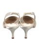 Manolo Blahnik Satin Slingback Pumps