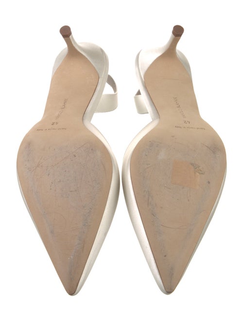 Manolo Blahnik Satin Slingback Pumps