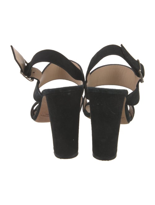 Manolo Blahnik Suede Slingback Sandals
