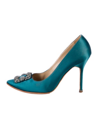 Manolo Blahnik Satin Pumps