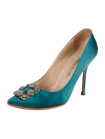 Manolo Blahnik Satin Pumps