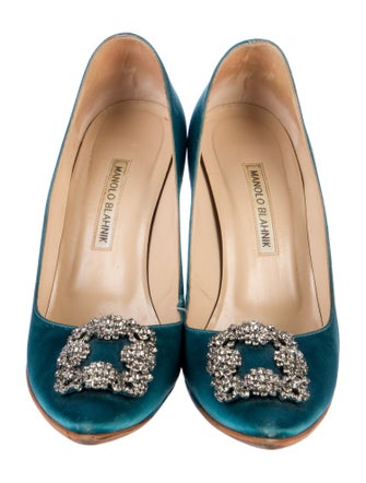 Manolo Blahnik Satin Pumps