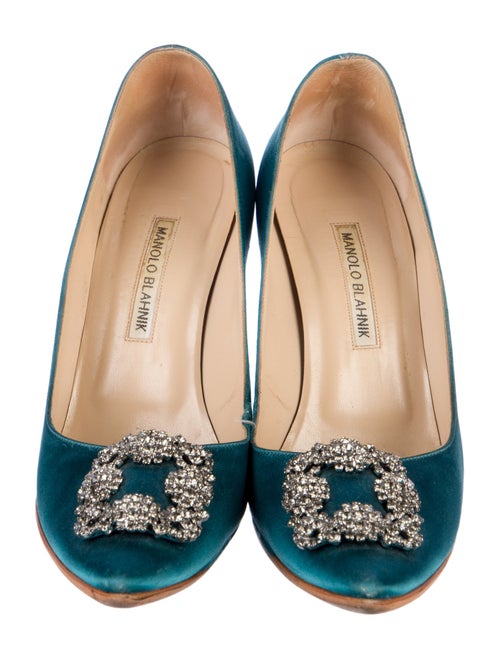 Manolo Blahnik Satin Pumps