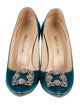 Manolo Blahnik Satin Pumps