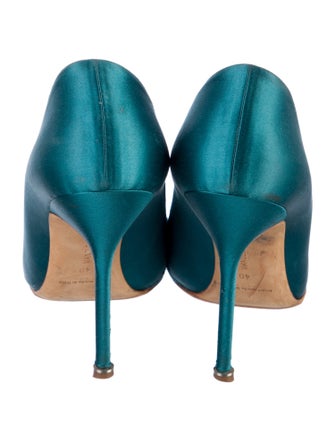 Manolo Blahnik Satin Pumps