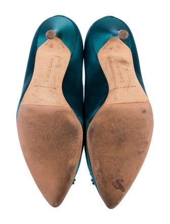 Manolo Blahnik Satin Pumps