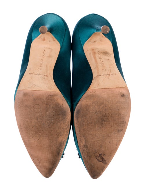 Manolo Blahnik Satin Pumps