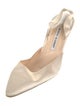 Manolo Blahnik Satin Slingback Pumps