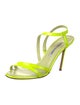Manolo Blahnik Patent Leather Slingback Sandals