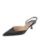 Manolo Blahnik Satin Slingback Pumps