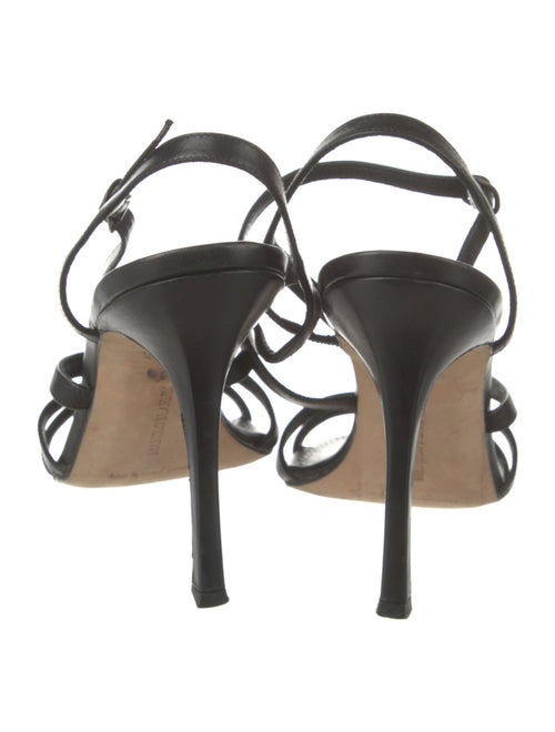 Manolo Blahnik Leather Slingback Sandals