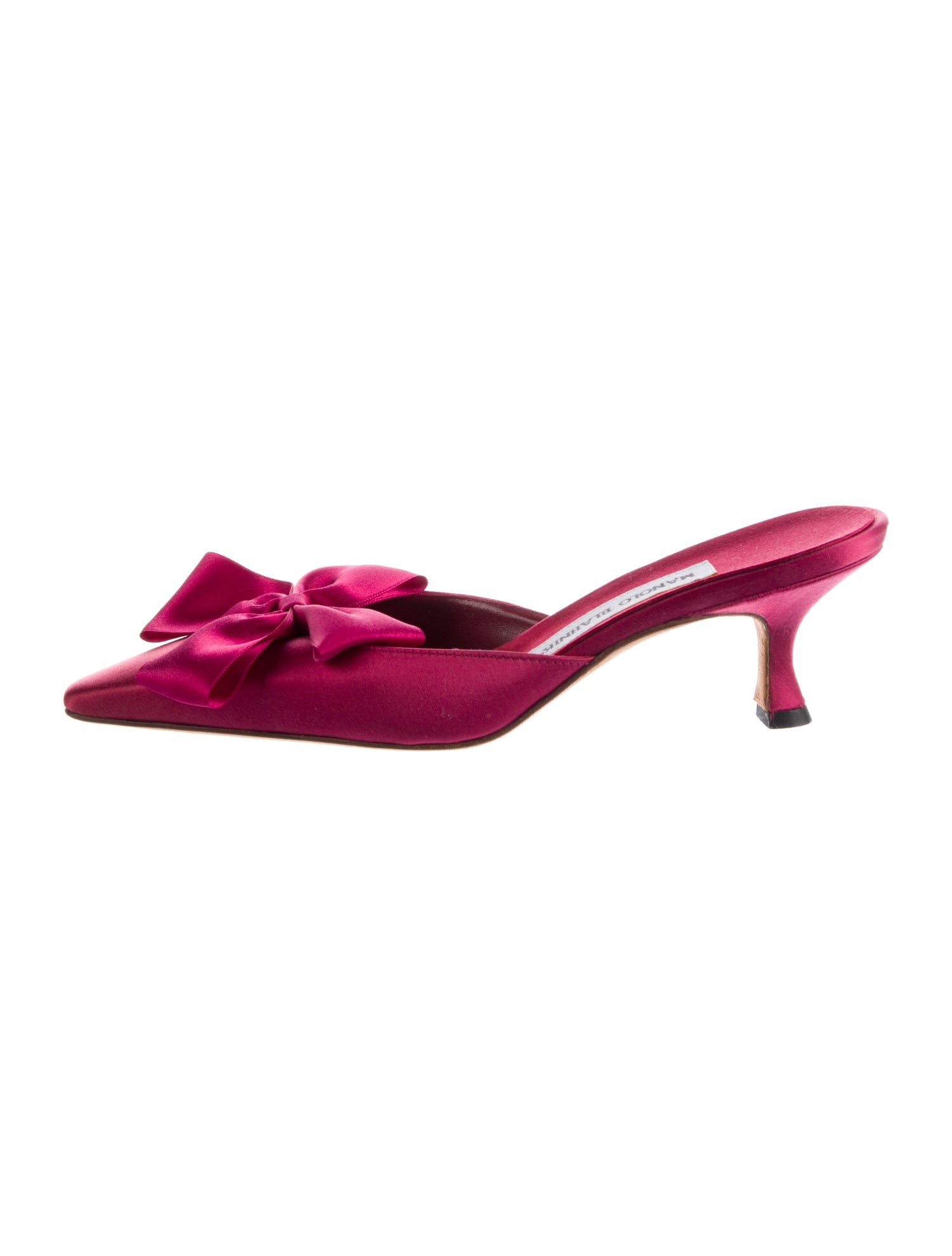 Manolo Blahnik Satin Mules w/ Tags