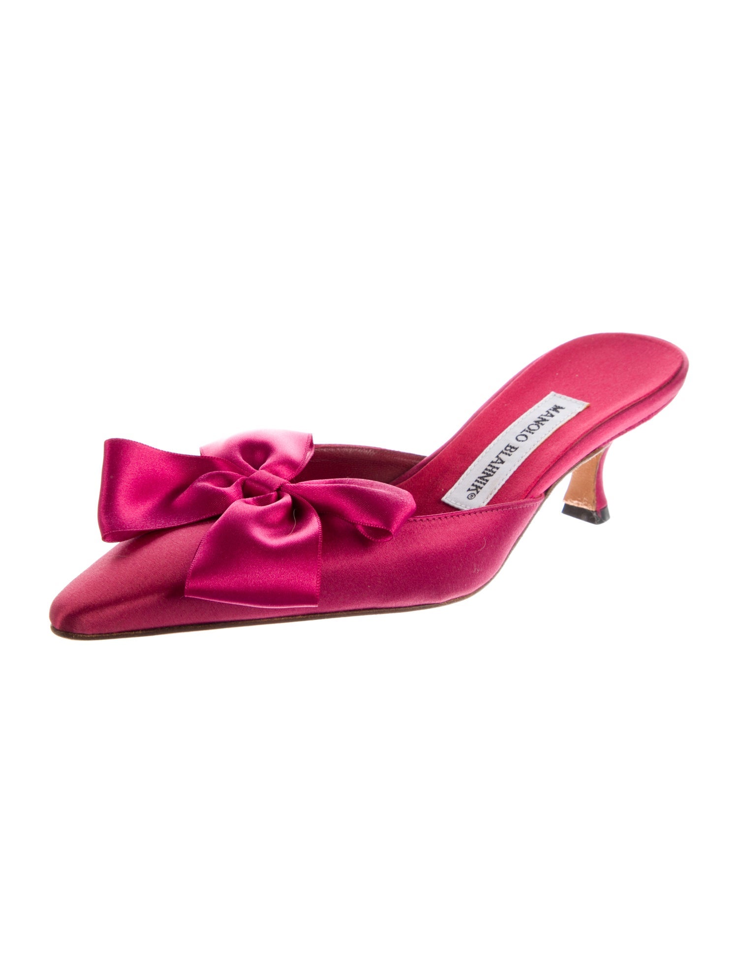 Manolo Blahnik Satin Mules w/ Tags