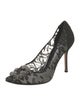Manolo Blahnik Lace Lace Pattern Pumps