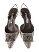 Manolo Blahnik Snakeskin Animal Print Slingback Pumps