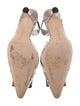 Manolo Blahnik Snakeskin Animal Print Slingback Pumps