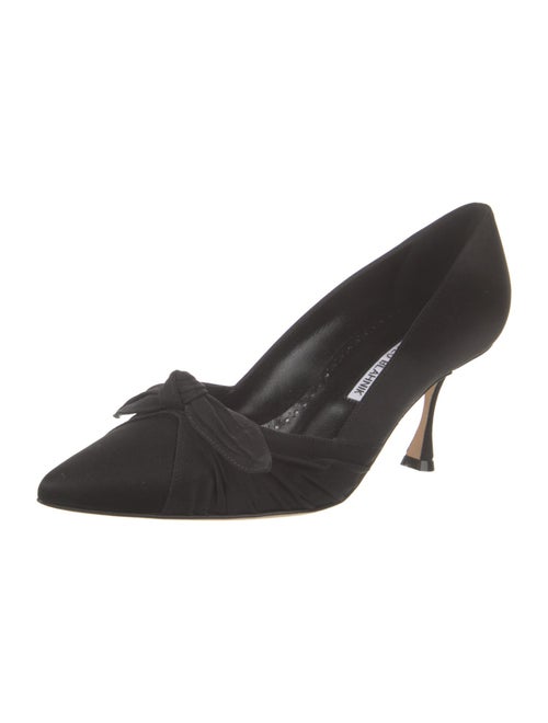 Manolo Blahnik Satin Pumps