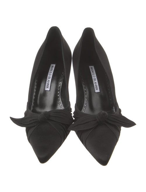 Manolo Blahnik Satin Pumps
