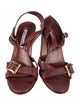 Manolo Blahnik Leather Slingback Sandals