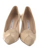 Manolo Blahnik Leather Pumps
