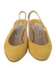 Manolo Blahnik Suede Slingback Pumps