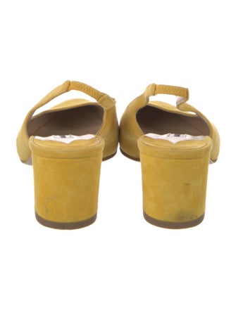 Manolo Blahnik Suede Slingback Pumps