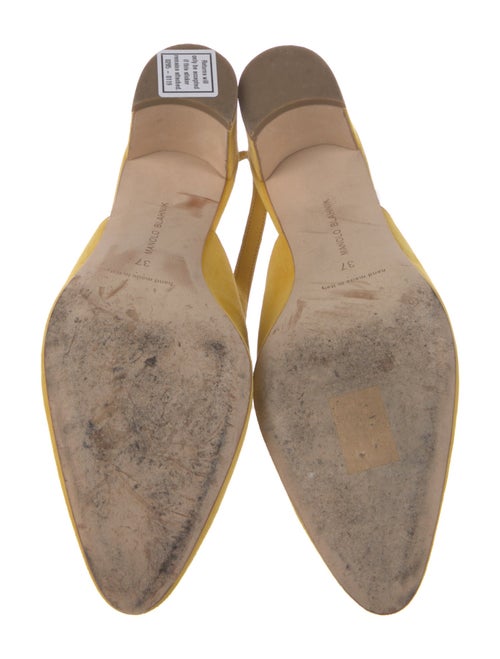 Manolo Blahnik Suede Slingback Pumps