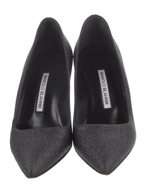 Manolo Blahnik Glitter Glitter Accents Pumps