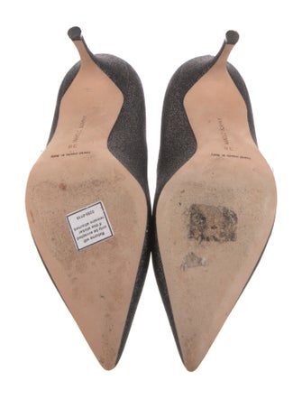 Manolo Blahnik Glitter Glitter Accents Pumps